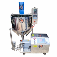 Machine complète pour bouteilles machine de remplissage semi-automatique de cônes de tubes de lait condensé de compote composite