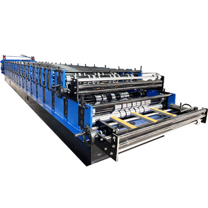 Chile loại phổ biến tinh chế biến kim loại tấm lợp hai lớp cuộn tạo thành máy - Product Image 1