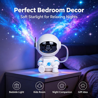 Projecteur Galaxie Astronaute Veilleuse USB RGB Lampe Projecteur Nébuleuse Étoiles Télécommande Décoration Chambre Enfant Maison Cadeau de Noël