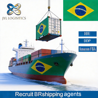 Agente de Carga Marítima FBA a Brasil, Servicio de Logística Puerta a Puerta, Envío, Exportación, Consolidación, Tarifas DDP