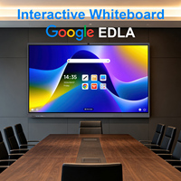 Papan Tulis Interaktif Android 15 65 Inci dengan Layar Sentuh Bersertifikasi Google EDLA untuk Ruang Rapat dan Ruang Kelas