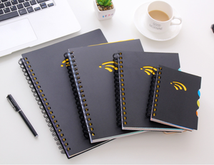 Cuadernos personalizados A6/A5/B5 cuadernos encuadernados en <span class=keywords><strong>espiral</strong></span> planificadores <span class=keywords><strong>con</strong></span> papel de Separación individual - Product Image 5