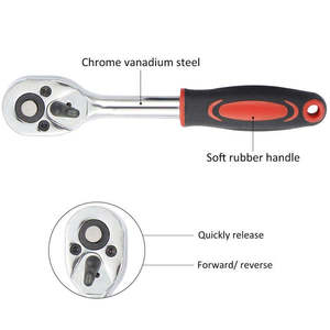Set di Attrezzi Professionali in Cromo Vanadio da 46 Pezzi per Riparazione Auto e Biciclette con Scatola - Servizio OEM Disponibile - Product Image 6