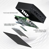 Mini PC industriel sans ventilateur, Windows 11 Pro, i5, 16 Go de RAM, 256 Go SSD, Core i5 8350U, 2 ports LAN RJ45, 2 écrans HD 4K, fabriqué en Chine