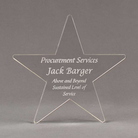 Acrylique Star Award Classic Blue Lucite Arts Culture Awards Bloc d'affichage avec base