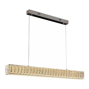 Candelabro de cristal moderno de diseñador para restaurantes, lámpara de mesa de mostrador de barra larga Simple elegante para comedor, luz colgante - Product Image 6