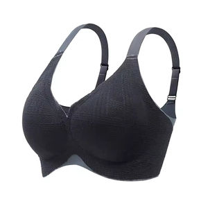 Reggiseni Sportivi Comodi da Donna Anti-Cedimento Taglie Forti Push-up Senza Ferretto Intimo Traspirante Sexy in Pizzo - Product Image 6