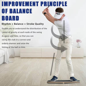 Plaques de pression pour le mouvement des deux pieds lors du swing de <span class=keywords><strong>golf</strong></span> en bois, planche d'équilibre pour le décalage de poids, planche d'équilibre pour le swing de <span class=keywords><strong>golf</strong></span> - Product Image 3