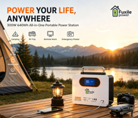 Station d'alimentation portable à charge solaire 300W 640Wh, batterie au lithium, alimentation de secours pour camping-car, voyage, extérieur, maison, urgence