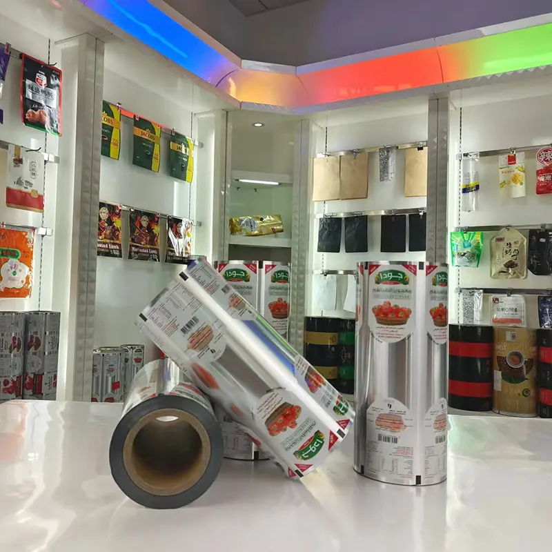 Custom Printed Plastic Roll Film Aluminium Foil BOPP CPP Laminating Film Tea Packaging Film Rolls for Automatic Machines