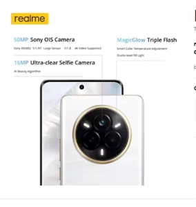 Smartphone 14 <span class=keywords><strong>Pro</strong></span> 5G con Chipset Dimensity 7300, Batteria da 6000mAh, Fotocamera da 50MP, Display Curvo a 120Hz - Product Image 3