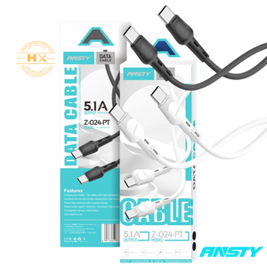 สายชาร์จเร็ว Ansty Z-024-PT 5.1A แบบ C-C สีขาว - Product Image 3