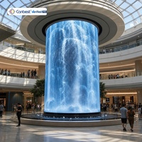 Écran LED flexible CANBEST FL P0.9 P1.2 P1.5 P1.8 P2.5, écran publicitaire LED de forme spéciale pour l'intérieur, pour la publicité créative de marques et de monuments