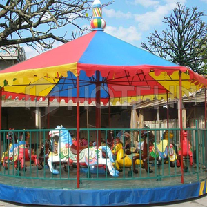 Hotfun <span class=keywords><strong>Manege</strong></span> Attractions pour enfants Mini Funfair Rides Kiddie Rides Small Kids Outdoor Simple carrousel à vendre - Product Image 1