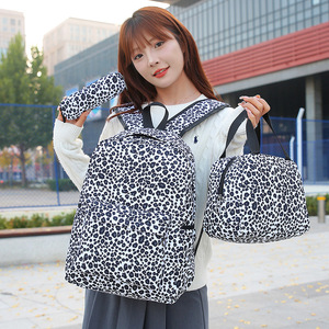 Trendy <b>leopard</b> print <b>backpack</b>-high capacity premium korean style stylish - Product Image 1