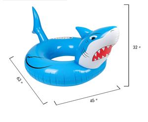 <span class=keywords><strong>Bouée</strong></span> d'eau gonflable personnalisable en plastique de flotteur d'animaux marins d'anneau de natation de requin de PVC - Product Image 3