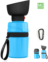 Bouteille d'eau pliable pour animaux de compagnie, bol de voyage personnalisé pour chiens, pratique sans BPA, abreuvoir à l'extérieur