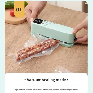 Machine de scellage sans fil mini portable pour sacs alimentaires, en ABS, capacité 500 ml, rechargeable, pour usage domestique, vente en gros transfrontalière - Product Image 2