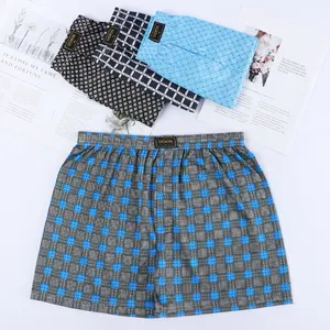 UOKIN Cheap price hot Men cool checked boxers shorts quick dry woven polyester casual shorts available custom all colors A1311