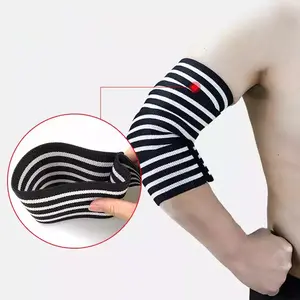 Long length adjustable weightlifting elbow straps brace elbow bandage sleeve