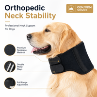 Collier cervical pour chien en polyester innovant, respirant, écologique et durable, avec charnière métallique, support cervical sûr, rééducation professionnelle pour animaux de compagnie