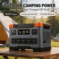 Station Portable TC 600W-3kW avec Onduleur à Onde Sinusoïdale Pure MPPT, Stockage d'Énergie Solaire LiFePO4 et Démarreur de Secours pour Maison, Camping et Voiture