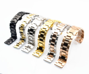 Cinturino per <span class=keywords><strong>Orologio</strong></span> in Acciaio Inossidabile 304 in Quattro Colori con Sgancio Rapido per Smartwatch 18/20/22/24 mm - Product Image 1
