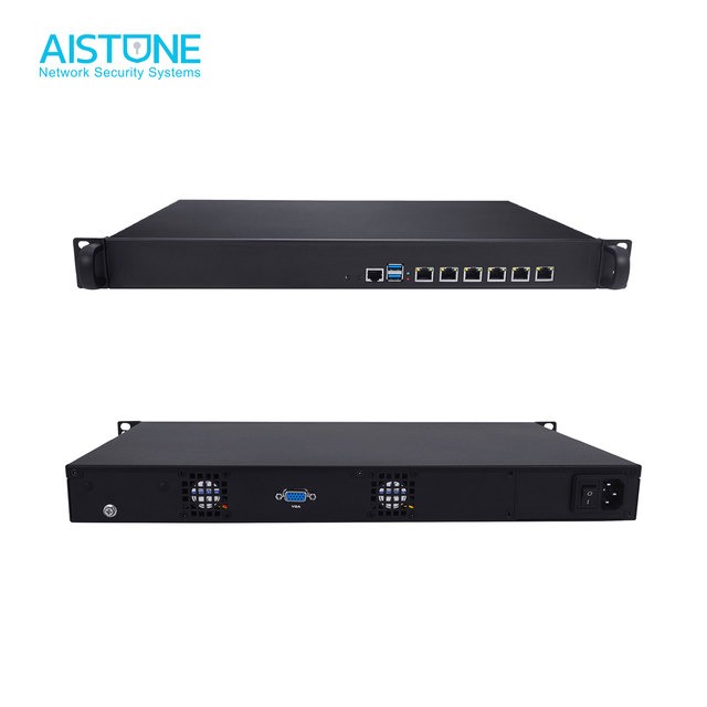 Intel i5 3210M 6 Gigabit LAN 1G 6 NICs 1U Rackmount Router pfSense OPNsense appliance Network Firewall Hardware
