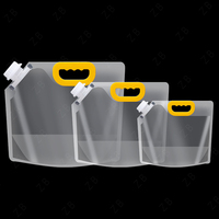 Pochette Doypack transparente en PET avec bec verseur 2L 2.5L 3L pour emballage alimentaire, jus et bière
