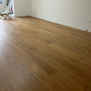 Parquet en bois d'ingénierie Chêne Blanc Certifié FSC Grade AB Anti-rayures Brossé Multicouche 15mm pour Salon - Product Image 3