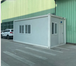 20ft 40ft a prueba de huracanes de acero ligero plegable paquete plano expandible almacenamiento prefabricado <span class=keywords><strong>casa</strong></span> contenedor - Product Image 6