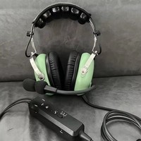 Casque d'écoute en gros, vente chaude, casque d'aviation ANR, casque de pilote multicolore avec un excellent effet de réduction active du bruit (ANR)