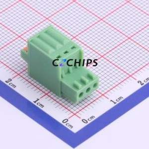 XY2500F-T-2.5-3P Plug-in Terminal Block P=2.5mm Connector ( Connector Type: Plug )( Construction: 1x3P )( Pitch: 2.5mm ) - Product Image 1