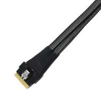 Mini câble sas SFF-8654 8I 74Pin à double SFF-8611 4i SAS câble serveur disque dur adaptateur de données câble de stockage de données station de travail