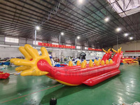 Sports nautiques robustes gonflable Double-Tube poisson volant divertissement d'été gonflable remorquable Dragon Boat