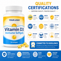 Gélules de Vitamine D3 pour le Système Immunitaire, Gélules pour la Défense Quotidienne, Gélules à Haute Puissance, Nutriments Purs pour le Bien-être Vital