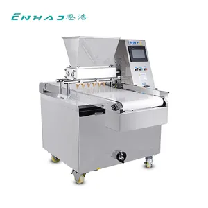 Hot sale bakery commercial automatic fortune biscuit cookie dropping depositor filling forming press machine