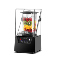 Mixeur-Blender HENGZHI 1,5 L 2200 W certifié NSF avec machine à glace pilée silencieuse pour les salons de thé Boba