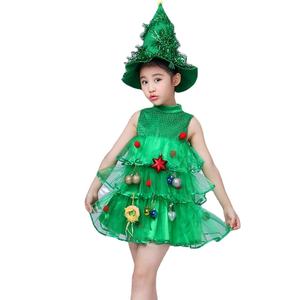 <span class=keywords><strong>Disfraz</strong></span> de árbol de <span class=keywords><strong>Navidad</strong></span> para niñas pequeñas, traje de baile de elfo verde para guardería - Product Image 1