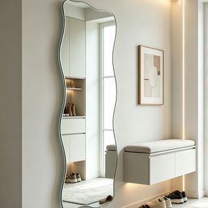 <span class=keywords><strong>Miroir</strong></span> corporel pleine longueur HD <span class=keywords><strong>Ultrafragola</strong></span> ondulé, moderne, irrégulier, sans cadre, grand format, pour la décoration, vente en gros, sur mesure - Product Image 4