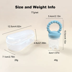 Dispositif de mastication pour bébé en silicone de qualité alimentaire, matériau résistant à la chaleur, nourrisseur de légumes et de fruits pour nouveau-né - Product Image 3