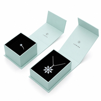 Boîte cadeau de luxe vide en gros avec couvercle magnétique et ruban en mousse pour bijoux