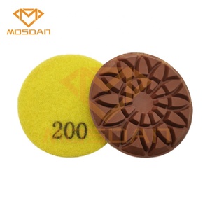 Beton için <span class=keywords><strong>3</strong></span> inç ayçiçeği hibrid bakır bağ geçiş parlatma pedleri - Product Image 4