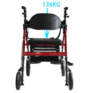 Tutto il terreno ciclomotore per anziani Rollator Walker terapia di riabilitazione fornisce una sedia a rotelle per anziani comoda mobilità deambulatore - Product Image 6