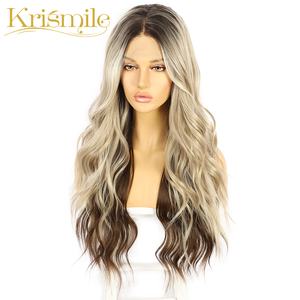 Freedom — <span class=keywords><strong>perruque</strong></span> synthétique longue ondulation naturelle, cheveux Ombre bruns, en Fiber résistante à la chaleur, pour femmes, usage quotidien pour fête, Cosplay - Product Image 2