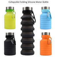 Botella Deportiva Plegable de Silicona, Portátil, Ecológica, con Función de Bebida Directa, Apta para Líquidos Calientes, Aislamiento Térmico, para Camping