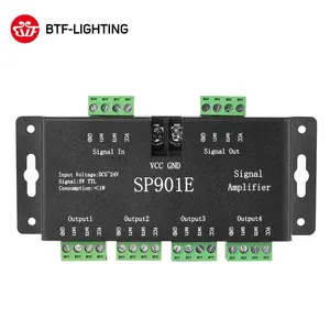 Fornitore di accessori per illuminazione 5-24v spi indirizzabile pixel di segnale rgb amplificatore a strisce led sp901e