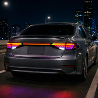 Feux arrière LED RGB pour Toyota Corolla 2020-2023, type traversant, ensemble de feux arrière, clignotants dynamiques séquentiels