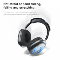 Pour AirPods Max Accessoires pour écouteurs Transparent Bayer Soft TPU pour AirPods Max Cover Case