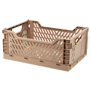 Storage Collapsible Box Factory Foldable PP Plastic Storage Bins Hollow Out Home Collapsible Storage Box